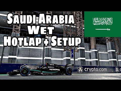 F1 23 Saudi Arabia Wet Hotlap + Setup [ 1:42.964 ]
