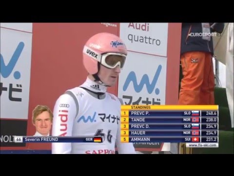 SEVERIN FREUND - SAPPORO - LARGE HILL - 129.5m - 31.01.2016