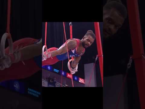 He’s just chilling in an iron cross 😳 #gymnast #strength #olympics #sports #rings #calisthenics
