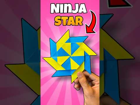 Make a Amazing Paper Ninja Star Toy 🌟#shorts