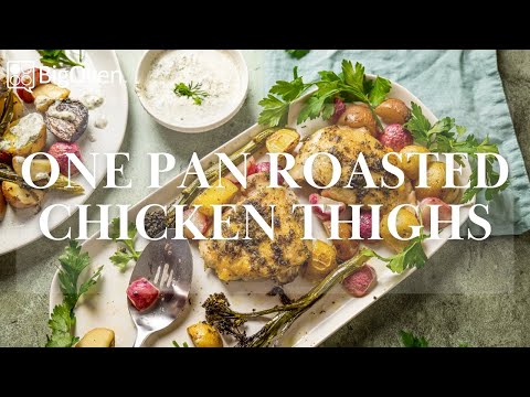 One Pan Roasted Chicken Thighs