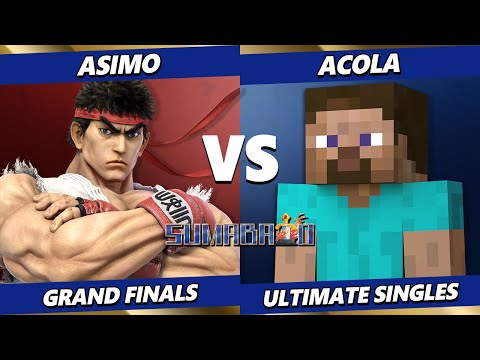 Sumabato 52 GRAND FINALS - Acola (Steve) Vs. Asimo (Ryu) Smash Ultimate - SSBU