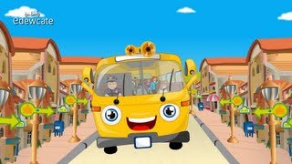Edewcate english rhymes | Wheels on the Bus go Round and Round Nursery Rhyme