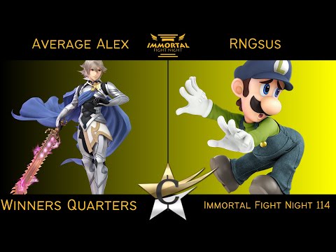 Immortal Fight Night 114 Winners Quarters - Average Alex (Corrin) vs RNGsus (Luigi) Smash Ultimate -