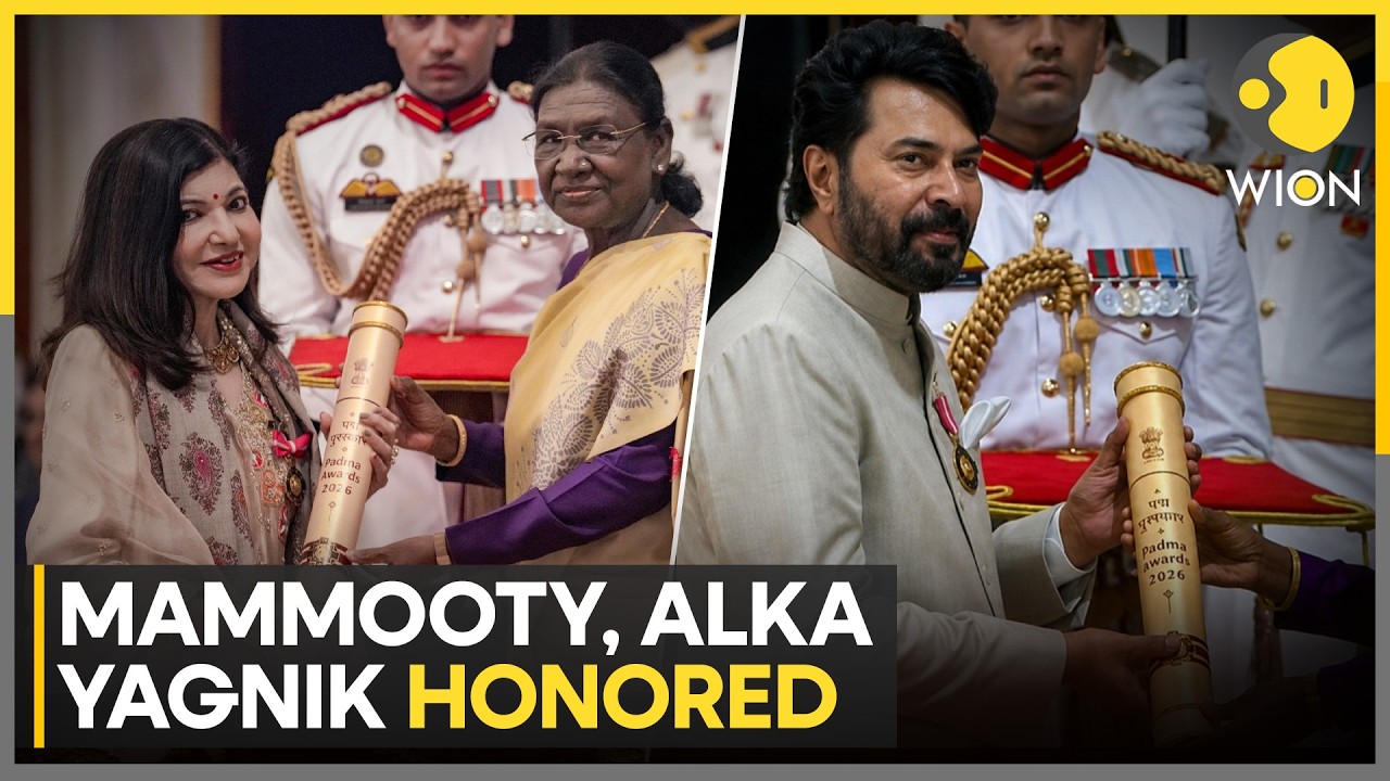 Padma Awards 2026: Rohit Sharma, Mammootty, Vijay Amritraj Honoured By President Murmu | WION News