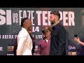 FAZE TEMPERRR TOWERS OVER KSI AT FINAL PRESS CONFERENCE FACE OFF
