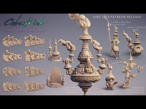 Cobramode 3D Printable Miniatures - June 2023 Patreon Release