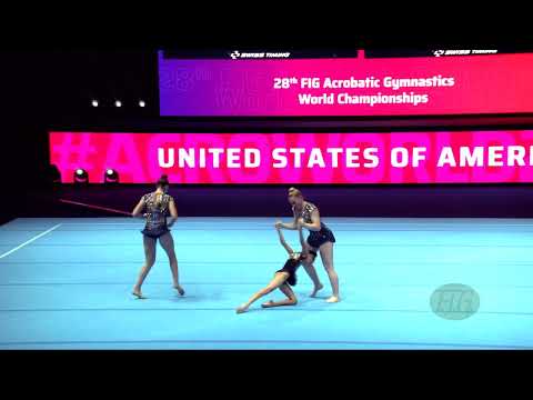 United States 2 (USA) - 2022 Acrobatic Worlds, Baku (AZE) - Balance Qualification  Women's Group