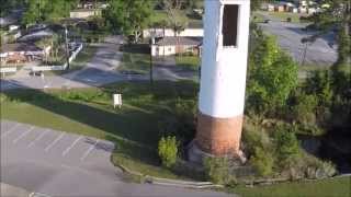 preview picture of video 'Old Picric Acid Plant Smokestack at Dock Junction Georgia'