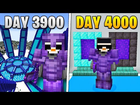 I Survived 4,000 Days in HARDCORE Minecraft...