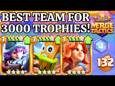 The BEST TEAM To Reach 3000 TROPHIES!! - Clash Royale Merge Tactics