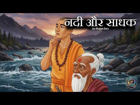 नदी और साधक: परिवर्तन का रहस्य (Zen Wisdom Story) | AISTUDIO-STORIES video thumbnail