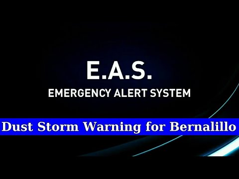 Dust Storm Warning EAS: Albuquerque, NM