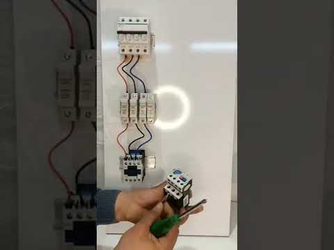 Démarrage directe moteur triphasé.. Full video in our channel