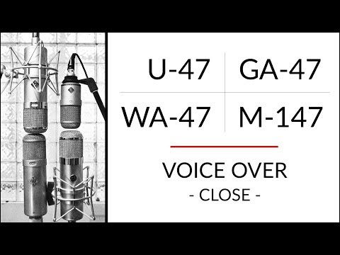 VOICE 1 Neumann U-47 vs M-147 vs Golden Age Premier GA-47 vs Warm Audio WA-47 microphone shootout!