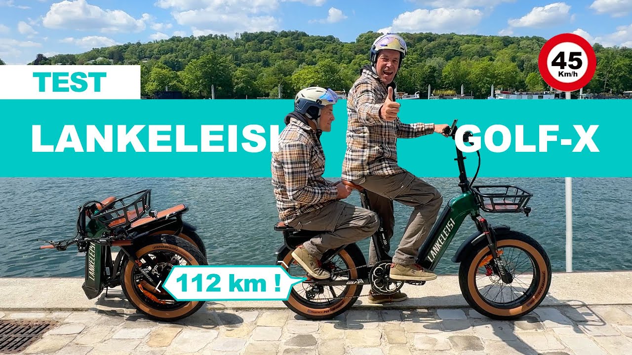 Meilleur vélo électrique ⚡️ pliable et à pneus larges 2025, Lankeleisi Golf-X
