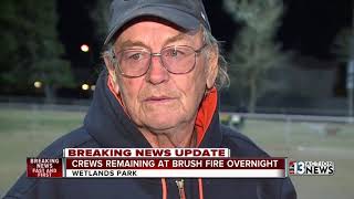 Smoke from Wetlands Park fire visible all over Las Vegas