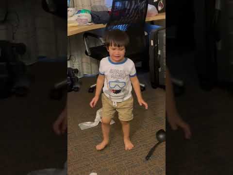 Aw my poor baby having a hard time to poop 🙁 #short #hardpoop #babyboy  #2yearsold #filambaby