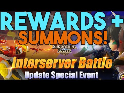 Season 2: Interserver Battle Roundup with Rewards + Summons in Summoners War!