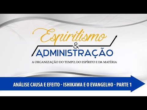 Espiritismo e Administração: Análise Causa e Efeito - Ishikawa e o Evangelho - Parte 1 (03/02/2016)