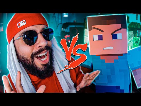 Minecraft's Steve Vs Mussoumano - Epic Game Battle!