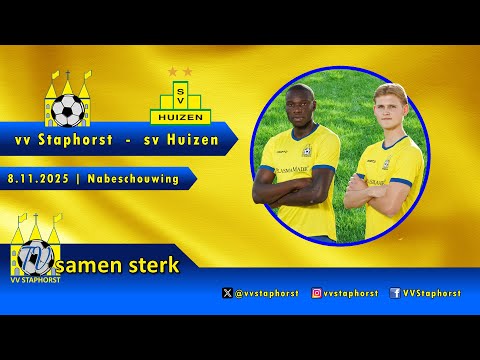 vv Staphorst - sv Huizen | 8.11.2025 | Napraat met spelers