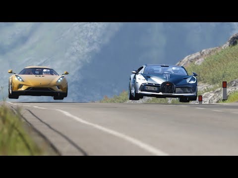 Bugatti Divo vs Koenigsegg Regera at Highlands
