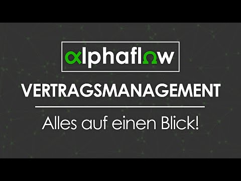 alphaflow Vertragsmanagement | Teaser