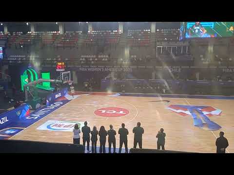 Presentación de jugadoras, Selecciónes de Brasil y el Salvador, fiba womens americup 2025 Chile
