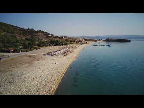 The best Trani ammouda & Livrohio beach. Ormos Panagias Greece. 7:00 am
