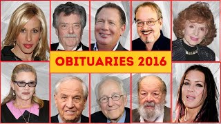 Famous Faces Who Passed Away in 2016 Part 01 OBITUARIES TV