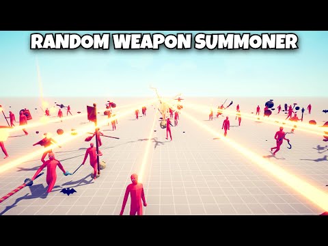 RANDOM WEAPON SUMMONER VS EVERY UNIT - Totally Accurate Battle Simulator TABS Modded