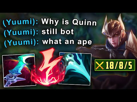 RANK 1 QUINN CARRIES EXTREMELY TOXIC YUUMI (GREATEST COMEBACK EVER!) - League of Legends