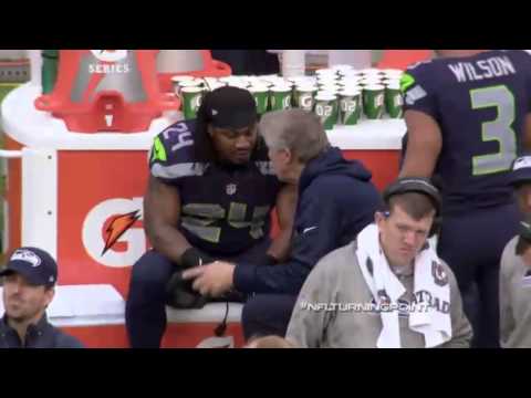 Marshawn Lynch tells Pete Carroll "I just read it"
