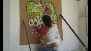 preview picture of video 'Pintura de Painel - Caipirinha'