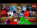 JJ and Mikey HIDE From ALL SCARY Lunar Moon monsters ICE LUNAR MOON RED SUN in Minecraft Maizen