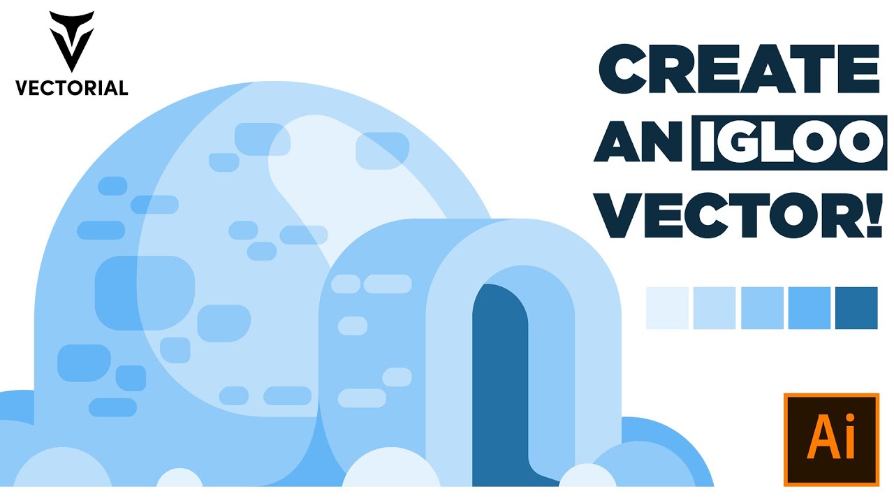 Create a Perfect Igloo Vector FAST in Adobe Illustrator