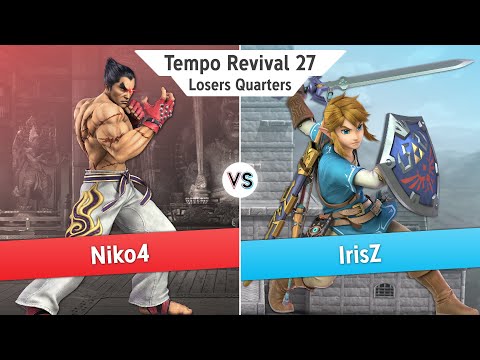 Tempo Revival 27 - Niko4 (Kazuya) Vs. IrisZ (Link) - Losers Quarters - Smash Ultimate