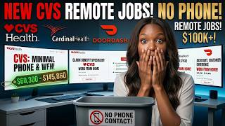 CVS Claims Jobs Work From Home | Minimal Phone Contact Remote Positions