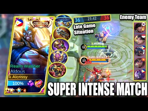TOP GLOBAL ALDOUS! INTENSE MATCH AGAINST COUNTER AND META HEROES!🔥ALDOUS BEST BUILD 2022 - MLBB