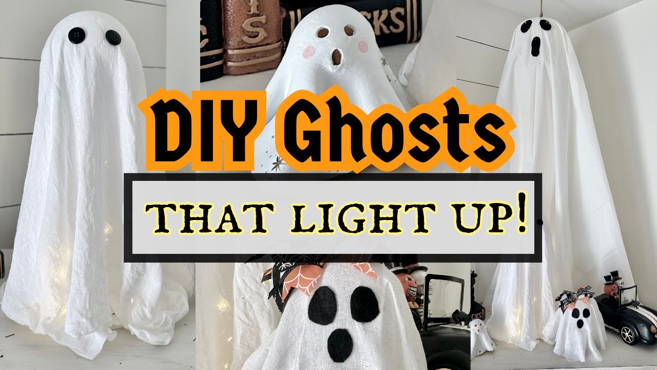 DIY Ghosts for Halloween / Seriously Easy DIYs for a Spooky Halloween