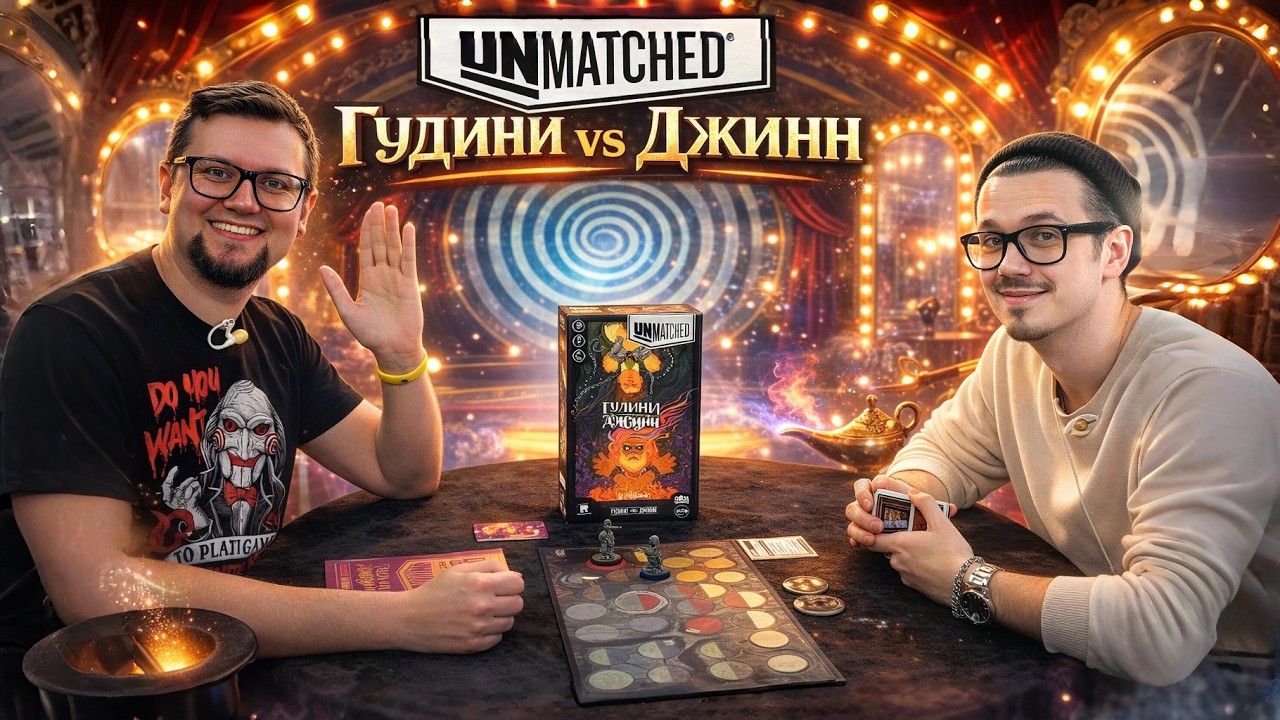 UNMATCHED: Гудини vs Джинн 🎩🧞 играем в настольную игру