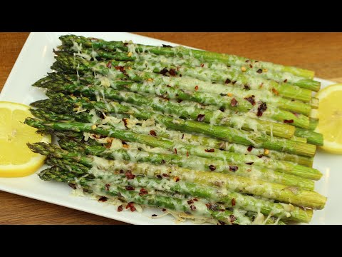 How to Make Roasted Garlic Parmesan Asparagus | Quick and Easy Asparagus Recipe