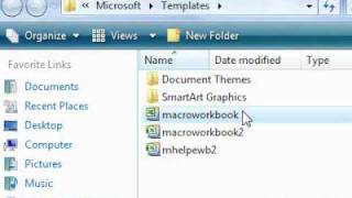 How to open an existing workbook