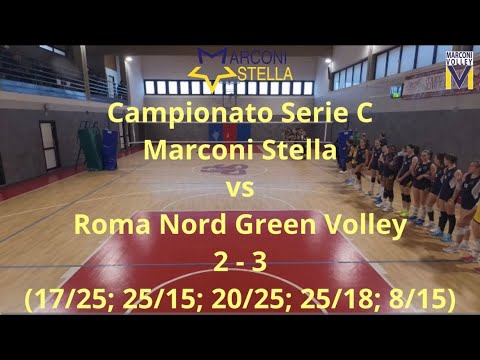 Campionato Serie C - APD Marconi Stella vs  Roma Nord Green Volley: 2 - 3
