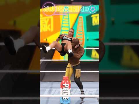 😱Ronda Rousey vs Bobby Lashley Part 1 #wwe #vokerthebeast2k #shorts #wwe2k25