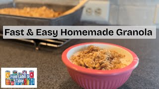 Easy Homemade Granola Recipe | Quaker Oats Inspired | Fun Food Friday Finale!