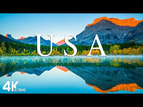 FLYING OVER USA (4K UHD) - Relaxing Music Along With Beautiful Nature Videos - 4K Video Ultra HD