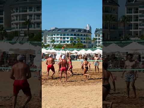 ⛱️Having Good Time Beach Volleyball Fun - Warm Summer Day🔆 #beach #sea #fun #funny #holiday