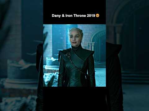 Daenerys Targaryen & iron throne then vs now 😇🔥 #shorts #gameofthrones